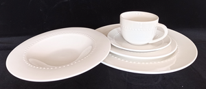 Canfine gốm cổ phiếu Bộ đồ ăn đặt bán buôn nhà đồ dùng nhà bếp Bộ đồ ăn đồ ăn trắng sứ Bộ đồ ăn đặt 16 cái 20 cái - Product Image 3