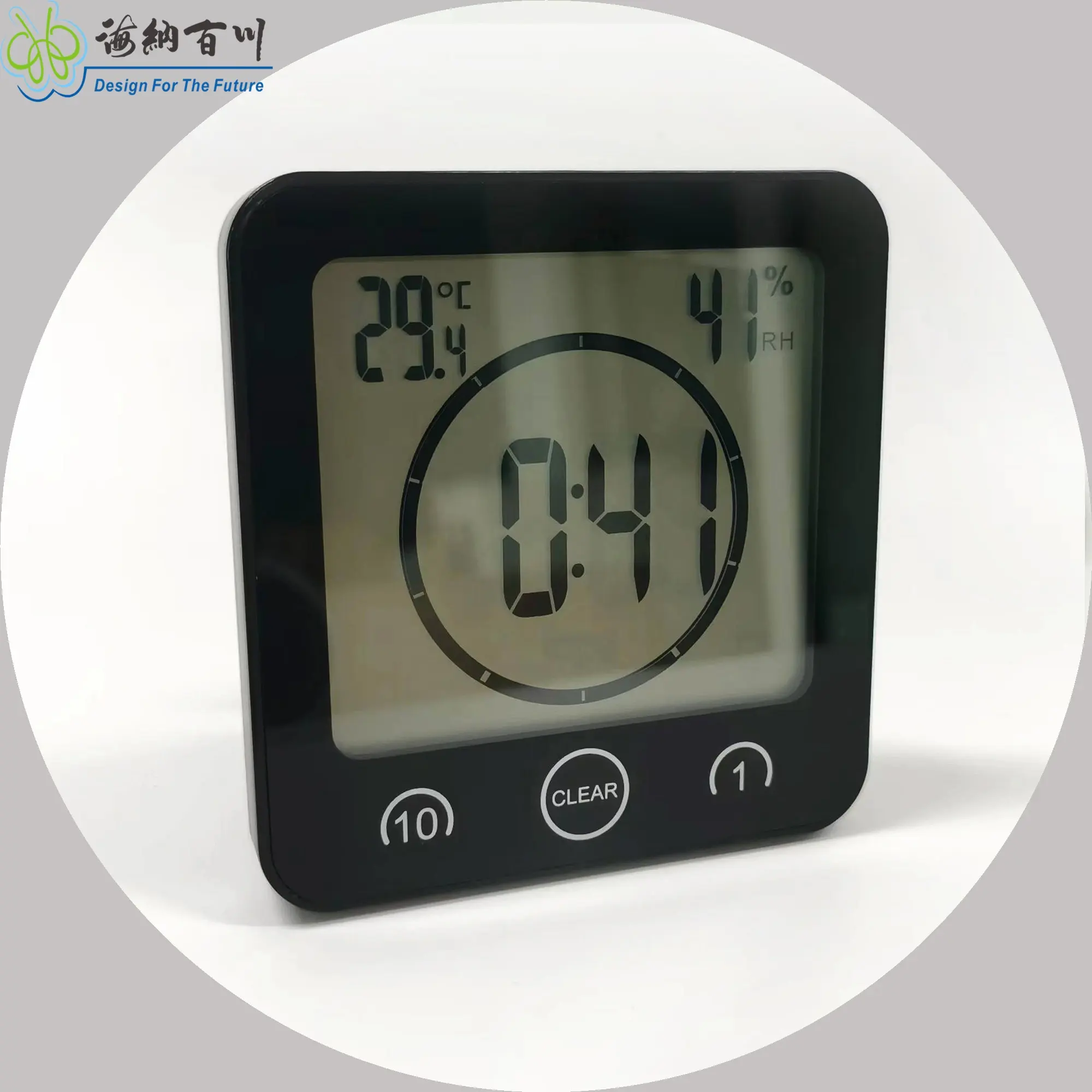 High Quality waterproof room using or bathroom using Digital Hygrometer / slim indoor digital thermometer and hydrometer