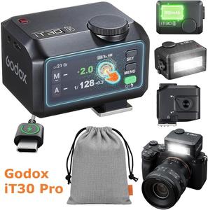 Flash de poche Godox IT30Pro avec écran tactile de 2,8 pouces, TTL, exposition automatique, sans fil 2,4 G, pour appareils photo Canon, Nikon, Sony, Fuji, Olympus - Product Image 1