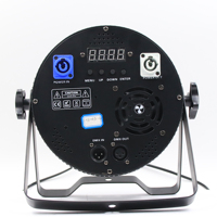 C0B0450-C Luces Móviles LED Planas COB PAR de 4*50W, Blanco Frío+Blanco Cálido, Color de Emisión RGBW, Cuerpo Cromado, Control DMX512, IP20, DJ