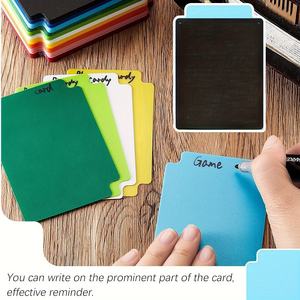 Separadores de Tarjetas Coleccionables Plegables de Plástico PP Reciclable Multicolor, Tamaño Estándar para Almacenamiento de Tarjetas Deportivas de Oficina - Product Image 2