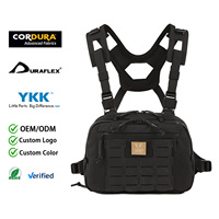 Sac de poitrine de chasse à dégagement rapide, harnais porte-outils, sac de rangement frontal compact pour la randonnée et le scoutisme