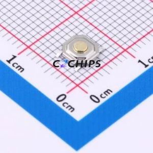 GT-TZ084A-H015-L1 Tactile Switch SMD-4P,5.2x5.2mm Switch Single Pole Single Throw Round Button 1.8N Vertical Mount - Product Image 1