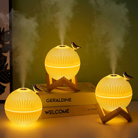 Portable USB 330ml humidificateurs à brume fraîche lumière colorée Mini 3d lampe de lune ultrasons maison chambre humidificateur d'air humidificateur d'alouette