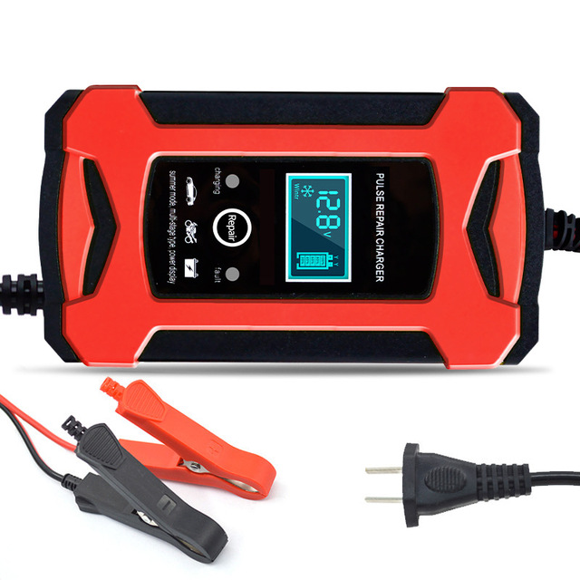 High-Power 12V6A Car Battery Charger Efficient and Convenient 12V Charger Intelligent Pulse Repair Lead-acid Battery Charger