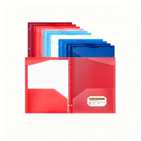 Carpeta de Archivos A4 con Logotipo Personalizado en Oferta, con Clip Metálico, Porta Tarjetas de Visita Multicolor, Hecha de Papel y Material PP
