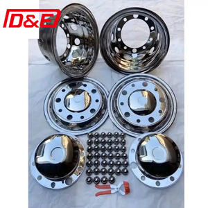 Vente flash : Cache-roues avant en ABS chromé taille 22,5 avec cache-écrous 10 trous 22,5'' pour camions américains, cache-moyeu de roue - Product Image 5