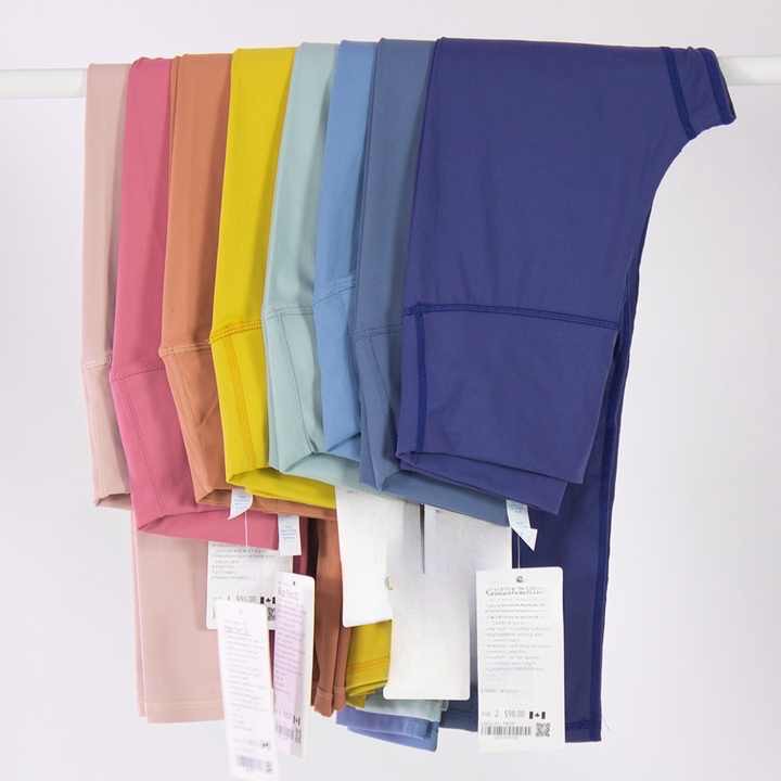2025 Wholesale Lulu's Women's 25-inch Exercise Lulu Yoga  Fitness Leggings
