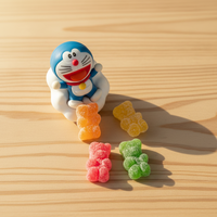 Bonbons gélifiés Halal en gros format, saveur fruitée et acidulée, friandises sucrées et piquantes, idéales pour la vente en supermarché