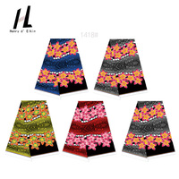 Georgette légère en polyester pour jupes fluides-Tissu imprimé numérique tropical exotique idéal pour les robes Boho et Maxi