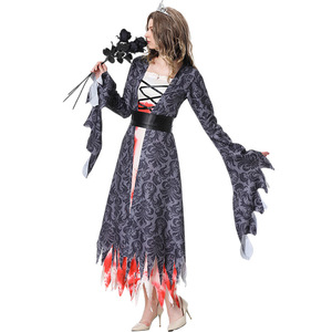 Disfraz de Novia Fantasma para Mujer Adulta, Disfraz de Princesa para Halloween, Conjunto de Ropa para Juego de Roles, Primavera 2025 - Product Image 2