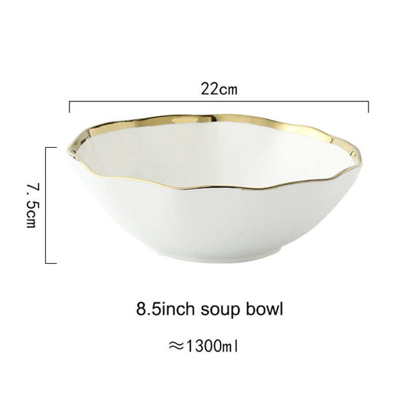 white 8.5 inch bowl