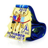 Médailles personnalisées Médailles Football Course Taekwondo Football Prix Métal Or Ruban Sport Médaille vierge Trophées et médailles