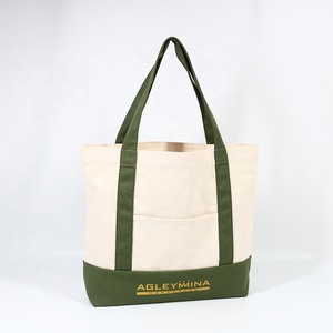 Sac fourre-tout promotionnel personnalisé avec logo, sac de shopping en coton écologique avec poche - Product Image 3