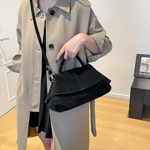 Bolso Tote Retro Casual de Gamuza para Mujer, Diseño Nuevo Invierno 2025, Bolso <span class=keywords><strong>Bandolera</strong></span> Versátil para el Trabajo, de Poliéster - Product Image 3