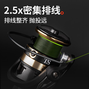 Carrete de Pesca Giratorio Chiren Ts 3000 de Aleación de Aluminio con Descenso Lento y Diseño sin Holguras - Product Image 3