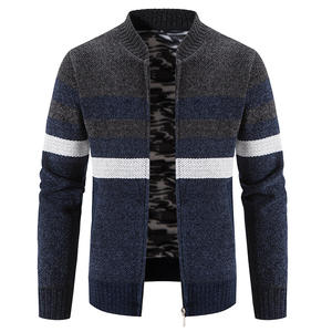 Liu Ming svendita prodotti caldi autunno inverno Casual da uomo in pile caldo <span class=keywords><strong>Cardigan</strong></span> maglioni in maglia <span class=keywords><strong>Slim</strong></span> <span class=keywords><strong>Fit</strong></span> - Product Image 2