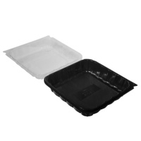 Boîtes repas jetables de 18, 40 et 59 oz, compatibles micro-ondes, pour préparation de repas, type bento, avec couvercle à charnière, pour plats à emporter