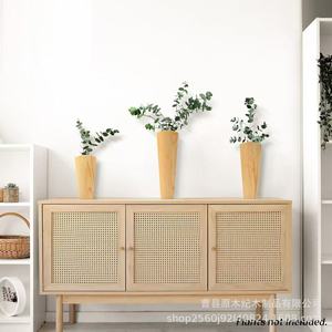 Wooden Wall Mounted Dried Flower Display Rack <b>Rectangle</b> <b>Plant</b> Pattern Living Room Decorative Storage Shelf - Product Image 2