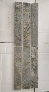 Strips Silver and Grey Glass Mixed Metal Mosaic <b>Tile</b> Glass for <b>Backsplash</b> Bulk Product Handmade Gray Colour - Product Image 2