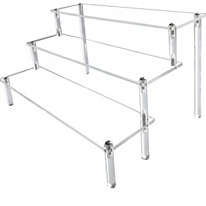 Exhibidor Acrílico Transparente de 3 Niveles para Perfumes, Colonia, Cupcakes, <span class=keywords><strong>Amiibo</strong></span>, Alimentos y Postres - Product Image 1