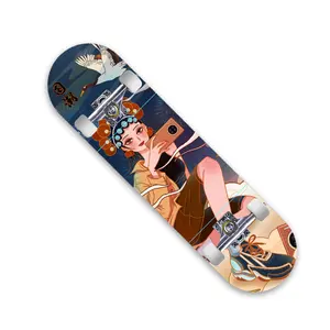 Vente en gros de skateboard en érable personnalisé de haute qualité en bois acheter pro skateboard personnalisé pour les sports extrêmes