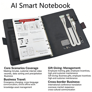 Carnet intelligent IA innovant avec enregistrement vocal et résumé IA pour réunions <span class=keywords><strong>d</strong></span>'affaires, haute sensibilité à la pression - Product Image 4
