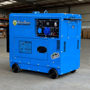 เครื่องกำเนิดไฟฟ้าดีเซลแบบเงียบพิเศษ ราคาโรงงาน ขนาดเล็ก 3KW 5KW 7KW 8KW สตาร์ทอัตโนมัติ ควบคุมระยะไกล กำลังไฟ 10KW 20KW 30KW - Product Image 1