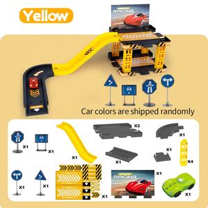4 en 1 DIY montaje estacionamiento juego Carreras <span class=keywords><strong>coches</strong></span> plástico niños Parque Juguetes - Product Image 4