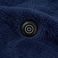 Couverture électrique portable en flanelle polaire 80x150cm, 3 niveaux de chaleur, pour bureau, voiture et extérieur, certifiée CE/FCC/ETL
