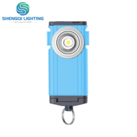 Mini lampe torche LED portable OEM 400 lumens, étanche IP65, rechargeable par USB, faisceau réglable, pour clé de poche