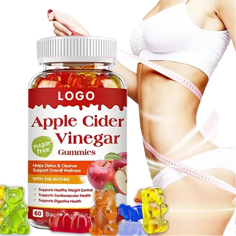 OEM Apple Cider Vinegar Gummies Supplement For Adult Flat Belly Slimming Supports Digestive Health Vitamins Weight Gummy Candy