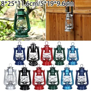 New Retro Outdoor Iron Lamp with Kerosene Oil Light Mediterranean <strong>Style</strong> Decor Candle Holders &amp; <strong>Lanterns</strong> - Product Image 3