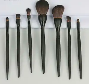 New Factory Directed Professional Pinsel Set 7 Stück Taille Pink Schwarz Make-up Pinsel Set Custom