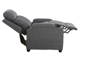 Poltrona <span class=keywords><strong>reclinabile</strong></span> moderna in tessuto SX-81419H con portabicchieri, imbottitura in schiuma ad alta densità e telaio in legno con molle insacchettate - Product Image 5