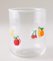 Verres à jus Premium Lemon Icon au design élégant pour toutes les occasions, avec icône personnalisée et paille