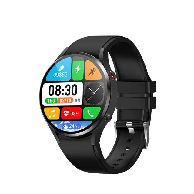 2024 New Round Screen Touch Men Design Smart Watch Dafit App 240Mah Montres Pour Hommes Smartwatches for Men Waterproof Ip68