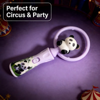 Bâton lumineux Panda Spinner pour fête foraine, fournitures de fête personnalisées, cadeau de fête Panda Cirque en gros, bâton lumineux musical pour fête de cirque
