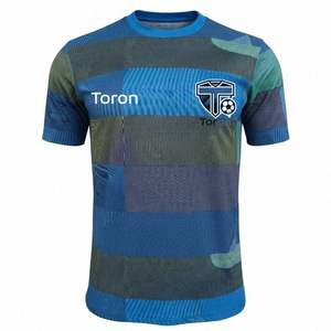 马德里高品质足球服短袖球衣氨纶/涤纶圆领抗菌吸汗轻质 - Product Image 1