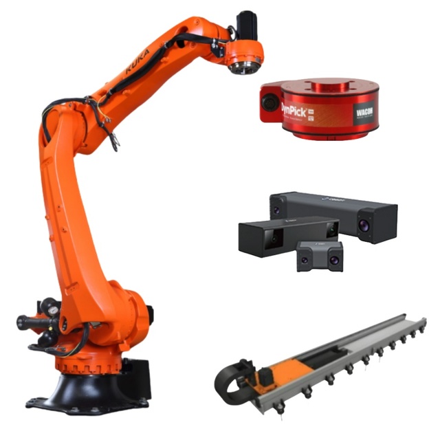 180kg Payload 3200mm Reach KR 180 R3200-2 PA Industrial Robot IP65 High Efficiency Material Handling for Foundry Palletizing