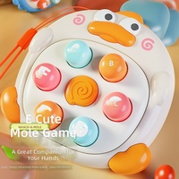 Mainan Anti Stres Bebek Lucu Melukis Tikus Gopher untuk Remaja, Puzzle Tekan Musik, Gantungan Kunci Mini Anak, Liontin Kecil