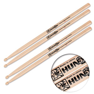 Baquetas de madera de nogal americano HUN 5A de la serie clásica con puntas de acorn y peso equilibrado, al por mayor - Product Image 3