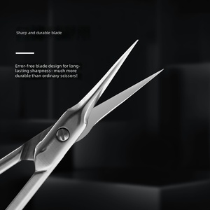 Stainless Steel Curved <b>Cuticle</b> <b>Scissors</b> Sharp manicure nippers precision trimmer for fingernail and toe care - Product Image 3