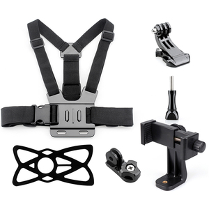 Accessoires de photographie Takenoken : Ensemble de perches à selfie, support de téléphone, <span class=keywords><strong>harnais</strong></span> de corps, sangle de poitrine pour smartphone et caméra GoPro - Product Image 1