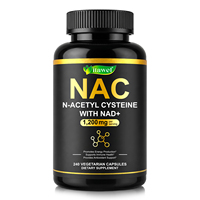 Itawel OEM NAC N-Acétylcystéine avec NAD+ en capsules, 240 unités, 1200 mg par portion, complément alimentaire, formule pour le bien-être cellulaire