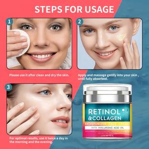 Crema Facial Hidratante con Retinol y Colágeno de 50 ml, Crema Facial Antiarrugas y Reafirmante, Loción para el Cuidado de la Piel - Product Image 5
