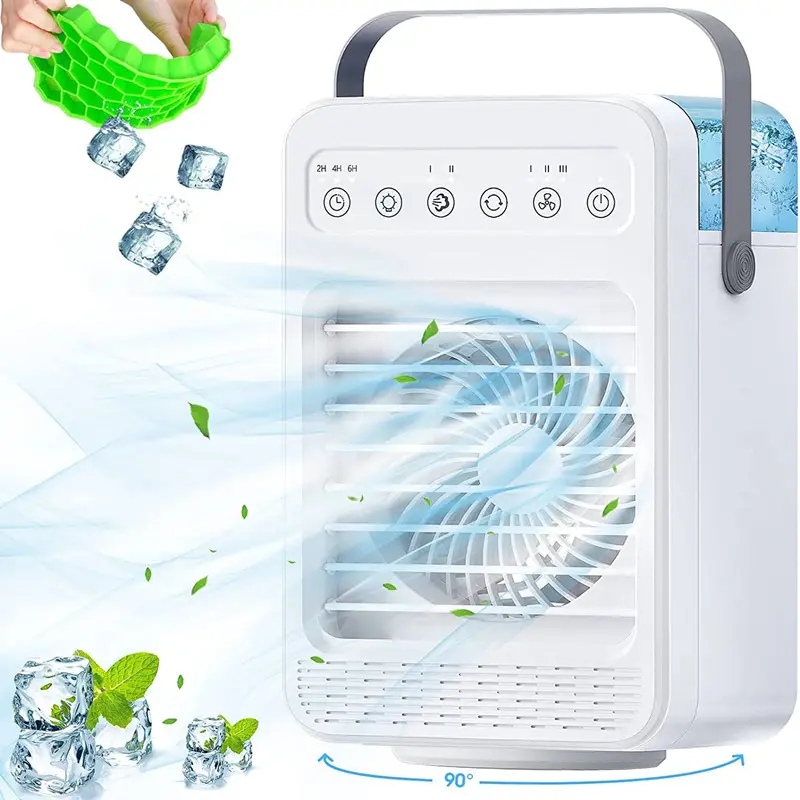 Ventilador humidificador para el hogar, miniventilador de escritorio, refrigeración, portátil, nuevo diseño