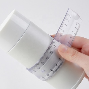 Juego de reglas de dibujo de escala Flexible de PVC de 20cm herramientas de medición de plástico para escuela y oficina estacionarias - Product Image 2