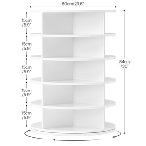 Vente en gros 360 étagères à chaussures rotatives, étagère à chaussures rotative ronde, armoire à chaussures verticale tournante, étagère à chaussures carrousel - Product Image 2