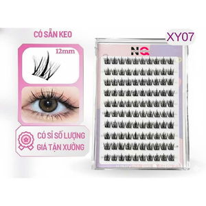 Pestañas Premade en Abanico NQ, Hechas a Mano, de Pelo Sintético Vegano, Libres de Crueldad Animal, Color Negro Natural, Largas, Mega Volumen, 7mm - Product Image 1